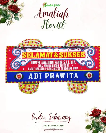 Papan Bunga Ucapan Selamat Adi Jaya